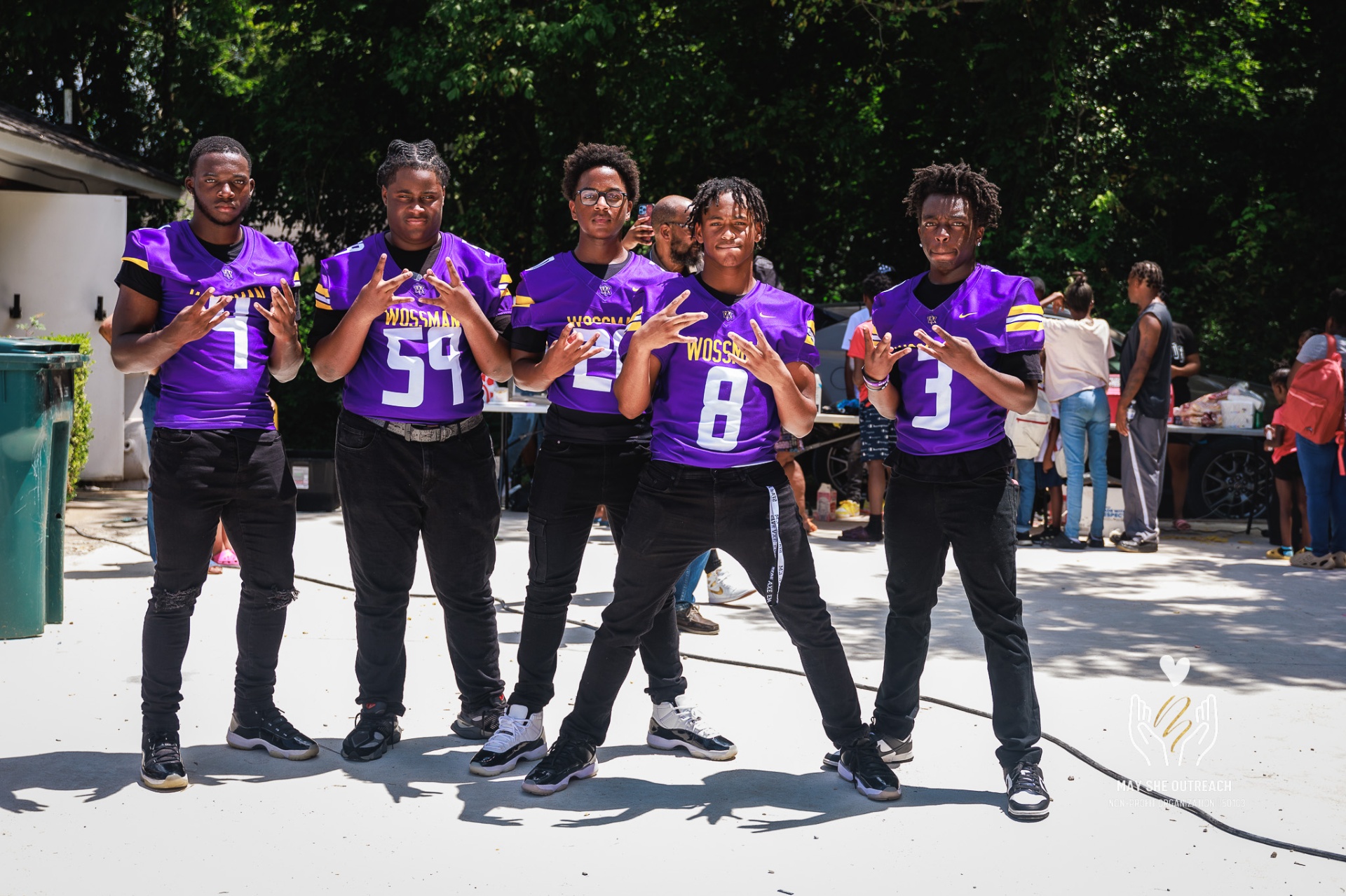 Local youth supporting the May She Outreach event